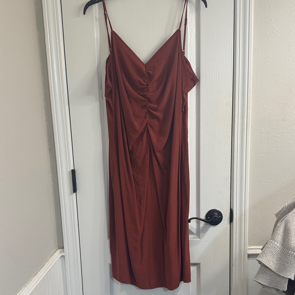 Nine West spaghetti strap Rust Dress